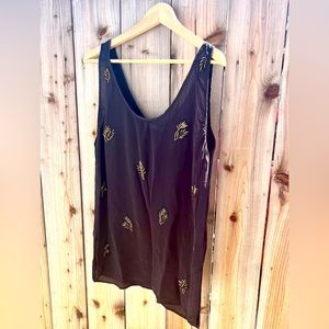 ZARA limited edition jewel beaded camisole tank top viscose